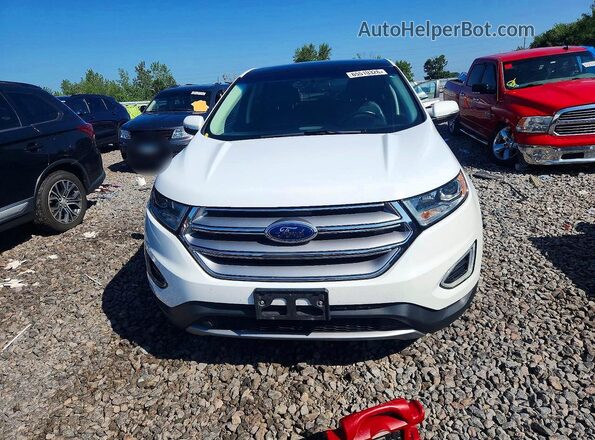 2FMPK4J81HBC18376 2017 FORD EDGE White Widok z przodu