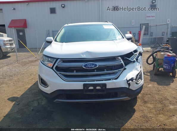 2FMPK4J81JBB89810 2018 FORD EDGE White Instrument cluster view