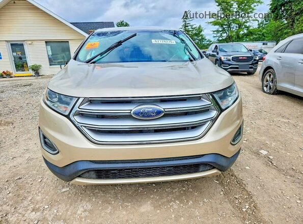 2FMPK4J81JBC46474 2018 FORD EDGE Tan Front view