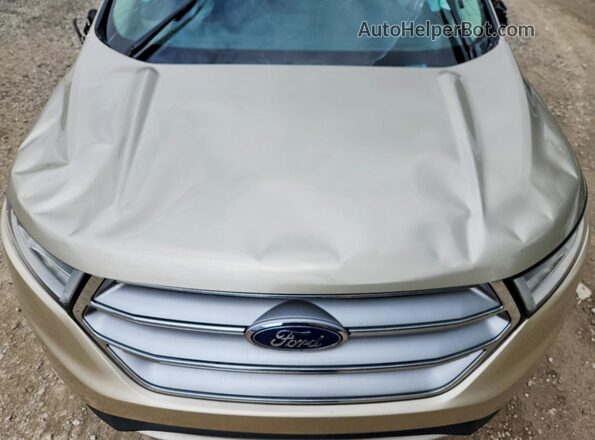 2FMPK4J81JBC46474 2018 FORD EDGE Tan Engine compartment view