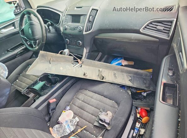 2FMPK4J81JBC46474 2018 FORD EDGE Tan Dashboard view