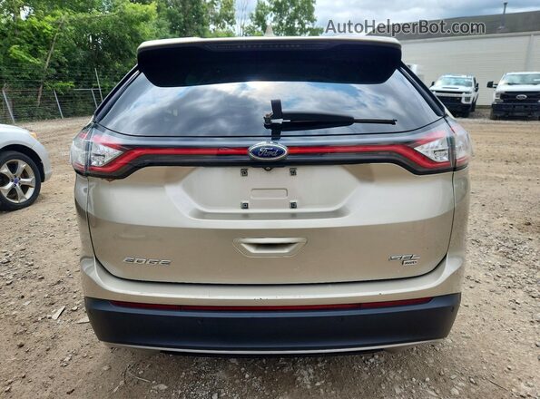 2FMPK4J81JBC46474 2018 FORD EDGE Tan Rear view