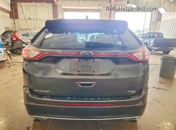2FMPK4J82GBB45694 2016 FORD EDGE Gray Widok z tyłu
