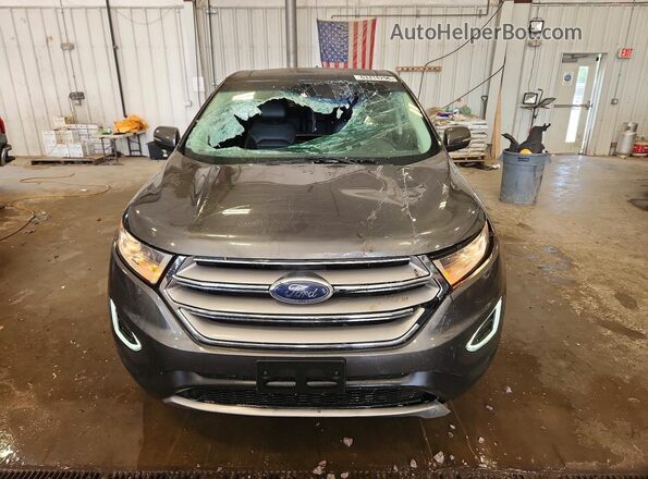 2FMPK4J82GBB45694 2016 FORD EDGE Gray Widok z przodu