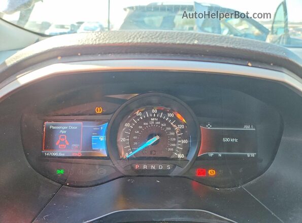 2FMPK4J82GBC02007 2016 FORD EDGE Blue Widok zestawu wskaźników