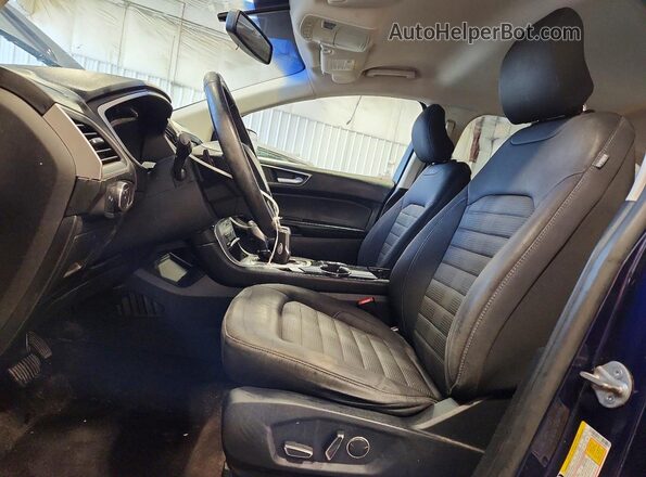 2FMPK4J82GBC02007 2016 FORD EDGE Blue Widok wnętrza z przodu
