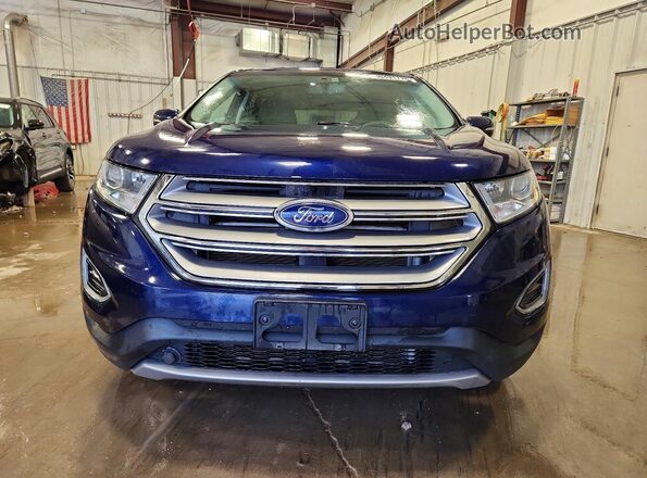 2FMPK4J82GBC02007 2016 FORD EDGE Blue Widok z przodu
