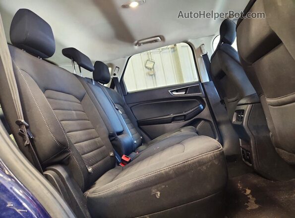 2FMPK4J82GBC02007 2016 FORD EDGE Blue Widok wnętrza z tyłu
