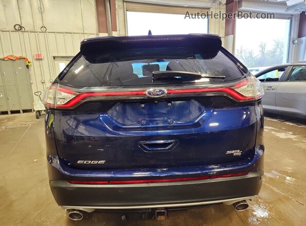 2FMPK4J82GBC02007 2016 FORD EDGE Blue Widok z tyłu