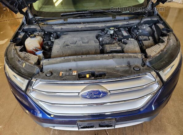 2FMPK4J82GBC02007 2016 FORD EDGE Blue Widok komory silnika