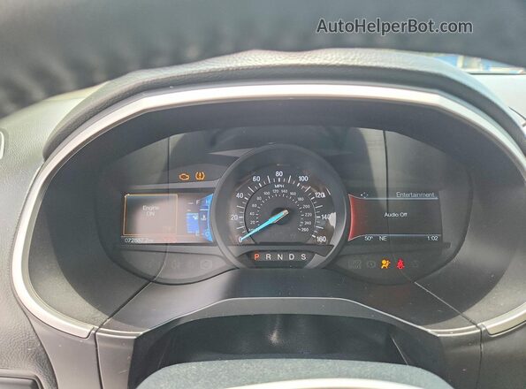 2FMPK4J82GBC63471 2016 FORD EDGE White Instrument cluster view