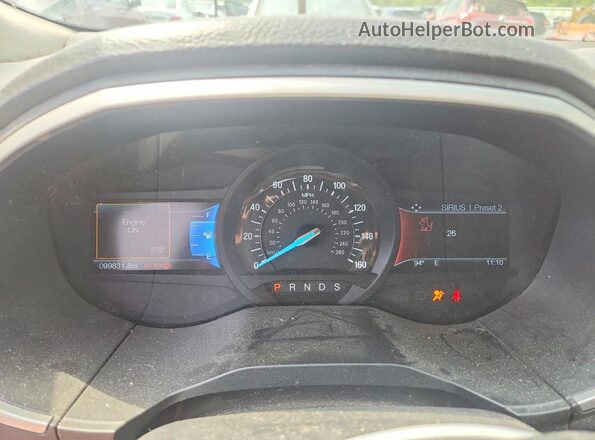 2FMPK4J82HBB61556 2017 FORD EDGE Black Սարքավորումների վահանակի տեսք