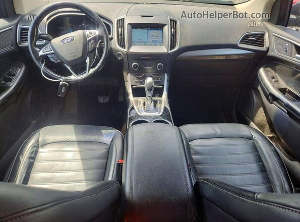 2FMPK4J82HBB61556 2017 FORD EDGE Black Առջևի վահանակի տեսք