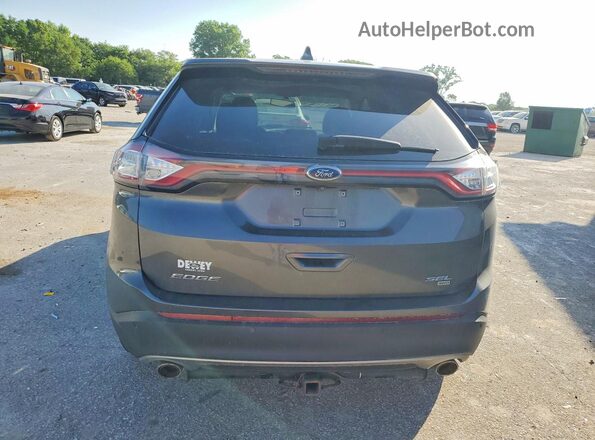 2FMPK4J83JBB15837 2018 FORD EDGE Gray უკანა ხედი