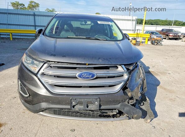 2FMPK4J83JBB15837 2018 FORD EDGE Gray წინა ხედი