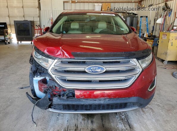 2FMPK4J84HBC04441 2017 FORD EDGE Red Front view