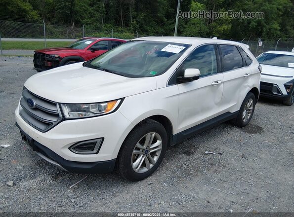 2FMPK4J85GBB48038 2016 FORD EDGE White Przód lewy