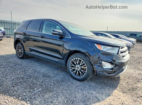 2FMPK4J85GBC12417 2016 FORD EDGE Black Առջևի աջ