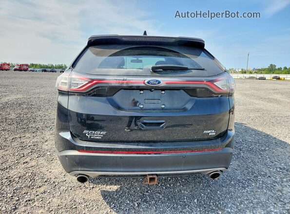 2FMPK4J85GBC12417 2016 FORD EDGE Black Հետևի տեսք