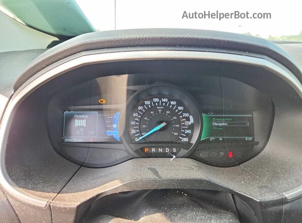 2FMPK4J85GBC12417 2016 FORD EDGE Black Սարքավորումների վահանակի տեսք
