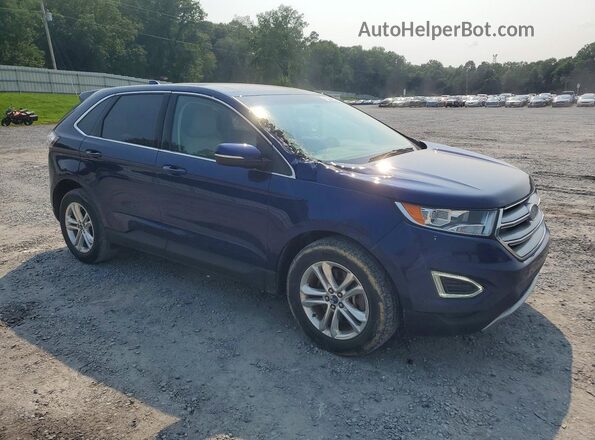2FMPK4J85GBC33798 2016 FORD EDGE Синий Передняя правая четверть