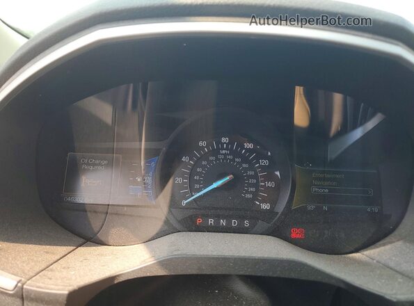 2FMPK4J85GBC33798 2016 FORD EDGE Синий Вид щитка приборов