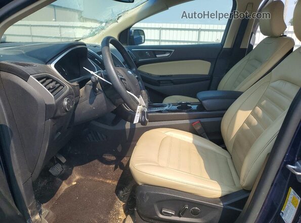 2FMPK4J85GBC33798 2016 FORD EDGE Синий Вид салона спереди