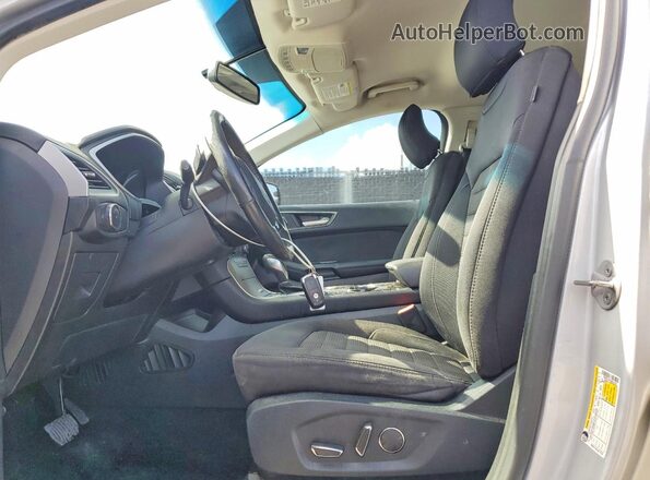2FMPK4J85HBB45383 2017 FORD EDGE Silver Vista interior delantera