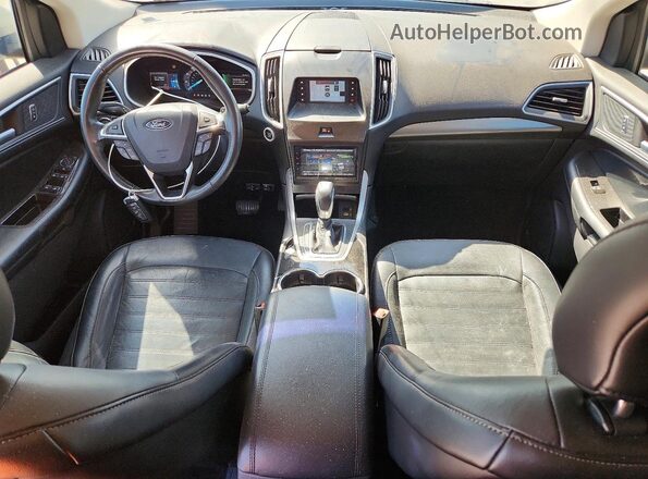 2FMPK4J85HBC10264 2017 FORD EDGE White Dashboard view