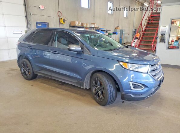2FMPK4J85JBB15208 2018 FORD EDGE Blue Передня права чверть