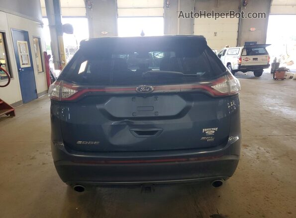 2FMPK4J85JBB15208 2018 FORD EDGE Blue Вид ззаду