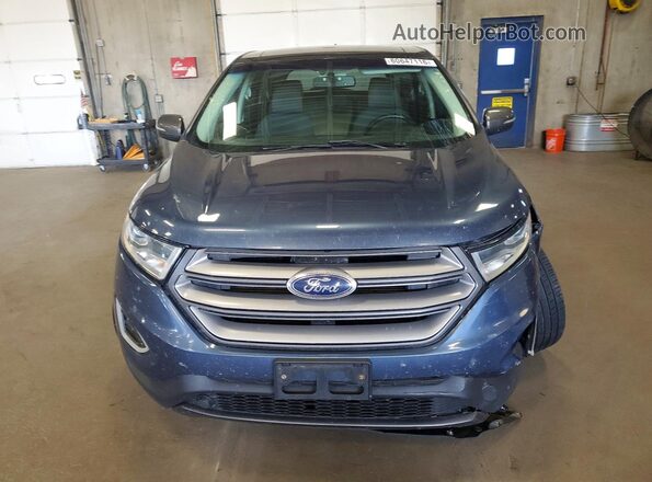 2FMPK4J85JBB15208 2018 FORD EDGE Blue Вид спереду