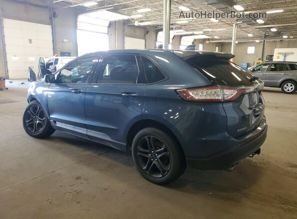 2FMPK4J85JBB15208 2018 FORD EDGE Blue Задня ліва чверть