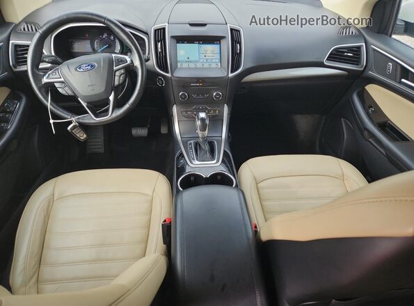 2FMPK4J85JBC09184 2018 FORD EDGE White Вид панелі приладів