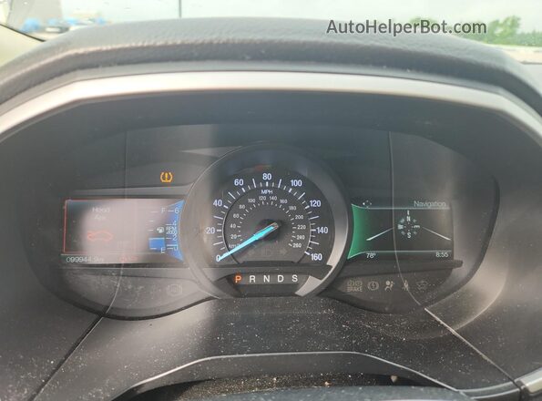 2FMPK4J85JBC09184 2018 FORD EDGE White Вид щитка приладів