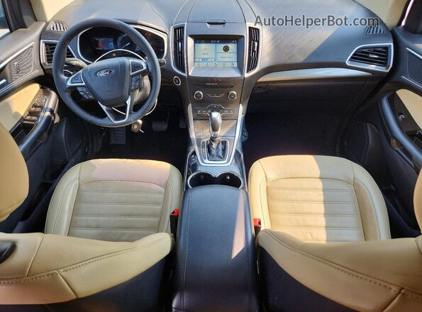 2FMPK4J85JBC51600 2018 FORD EDGE Silver Widok deski rozdzielczej