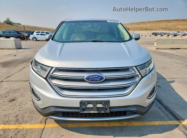 2FMPK4J85JBC51600 2018 FORD EDGE Silver Widok z przodu