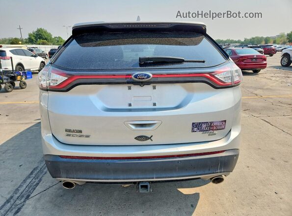 2FMPK4J85JBC51600 2018 FORD EDGE Silver Widok z tyłu