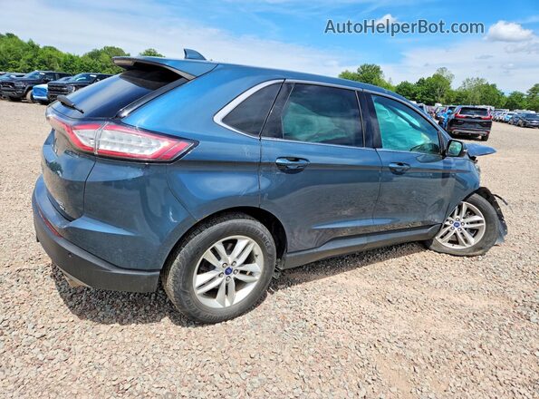 2FMPK4J86GBC19473 2016 FORD EDGE Blue Rear right