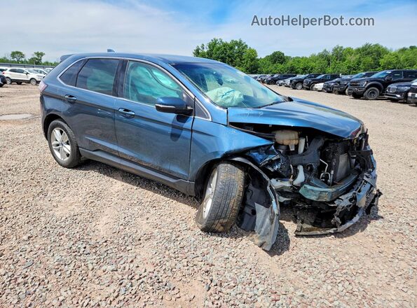 2FMPK4J86GBC19473 2016 FORD EDGE Blue Front right