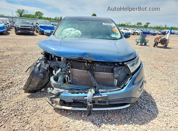2FMPK4J86GBC19473 2016 FORD EDGE Blue Front view