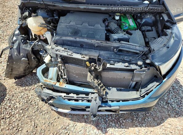2FMPK4J86GBC19473 2016 FORD EDGE Blue Engine compartment view