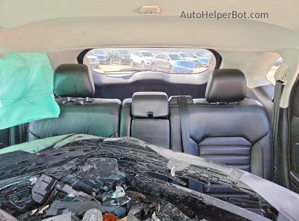 2FMPK4J86GBC19473 2016 FORD EDGE Blue Rear seats view