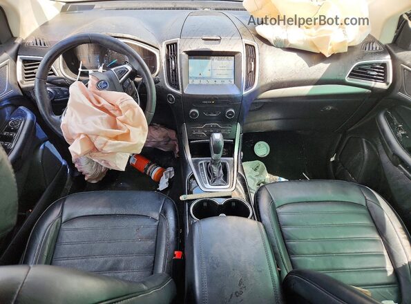 2FMPK4J86GBC19473 2016 FORD EDGE Blue Dashboard view