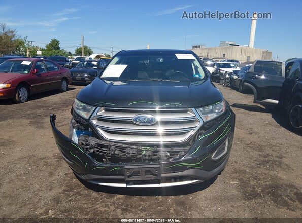 2FMPK4J86JBB47195 2018 FORD EDGE Black Вид щитка приладів