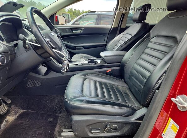 2FMPK4J87GBB43004 2016 FORD EDGE Red Вид салону спереду
