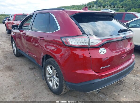 2FMPK4J87GBC50652 2016 FORD EDGE Red Задня ліва чверть