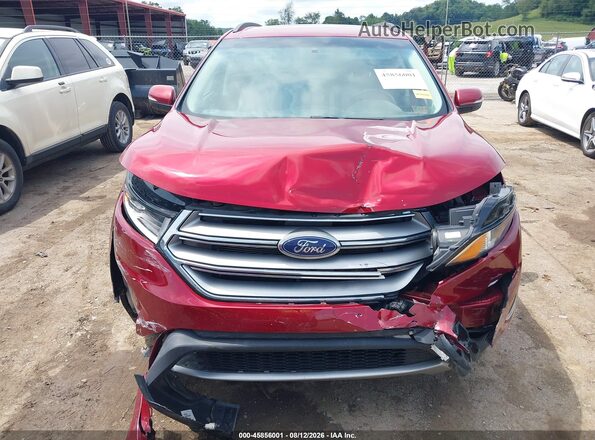 2FMPK4J87GBC50652 2016 FORD EDGE Red Вид щитка приладів