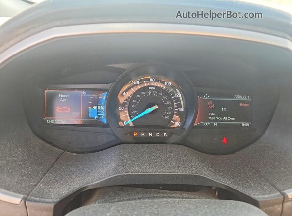 2FMPK4J87JBC29758 2018 FORD EDGE Black Սարքավորումների վահանակի տեսք