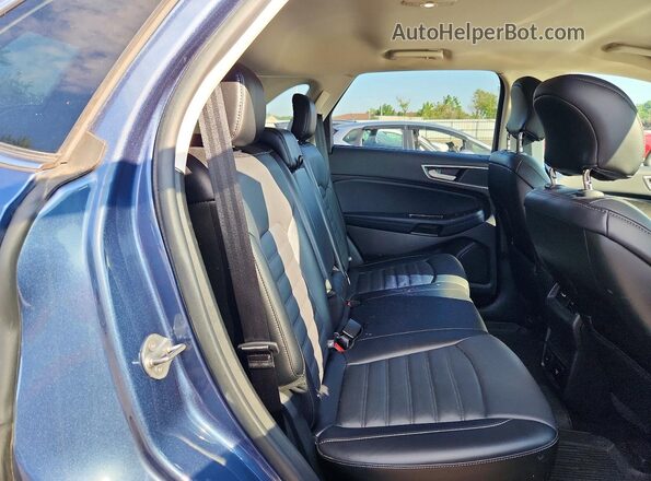 2FMPK4J88JBB35209 2018 FORD EDGE Blue უკანა სავარძლების ხედი